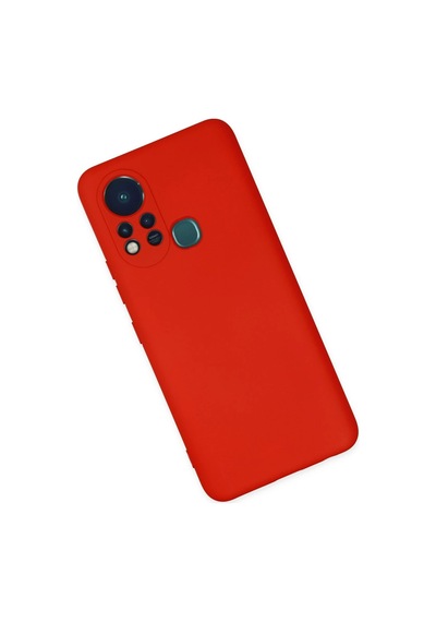 Cosmotex Newface İnfinix Hot 11s Kılıf Nano İçi Kadife Silikon - Kırmızı