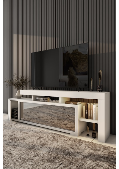 Dekoratif Yapay Şömine Ve Tv Ünitesi 160 Cm X 52 Cm ,kumandalı, B