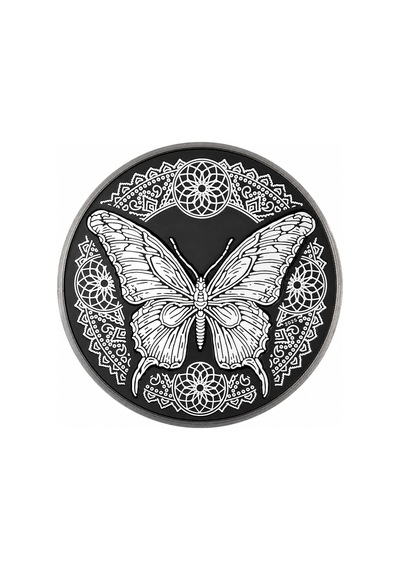Agakulche Kelebek Gümüş Sikke Coin