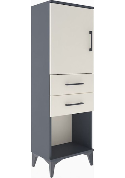 Arges Dolap 2 Raflı 2 Çekmeceli Tek Kapaklı 44x30x134 Antrasit-aytaşı Antrasit Arges Dolap 2 Raflı 2 Çekmeceli Tek Kapaklı 44x30x134 Antrasit-aytaşı Antrasit