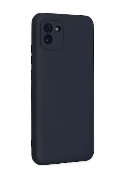 Newface Samsung Galaxy A03 Kılıf Nano İçi Kadife Silikon - Lacivert