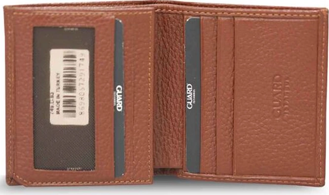 Guard Taba Çok Bölmeli Mini Deri Erkek Cüzdanı Çok Renkli