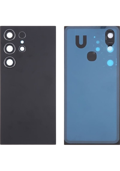 Samsung S24 Ultra Titanyum Siyah Uyumlu Arka Kapak Batarya Kapağı Pil Kapağı Siyah