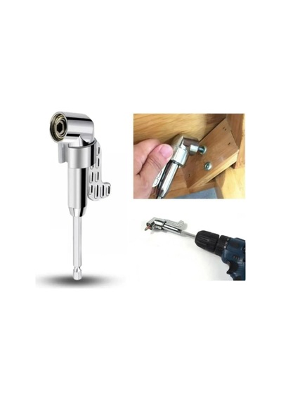 Köşe Vidalama Adaptörü Açılı Dar Alan Matkap Adaptörü Matkap Ucu 1/4''