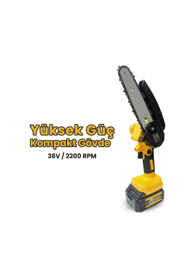 Bn-5 Cordless Tools Ltj-6a 2 Pcs Takım - Şarjlı Budama Makası - Şarjlı Testere - 2m Teleskopik Uzatma Aparatı
