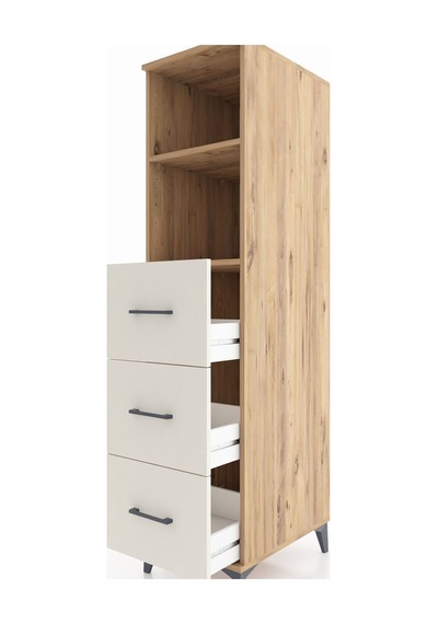 Kronos Dolap 2 Raflı 3 Çekmeceli 44x59x182 Çam-aytaşı Atlas Çam
