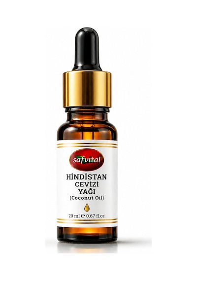 Hindistan Cevizi Yağı 20 Ml Doğal Bitkisel Bakım Yağı Cilt Ve Saç İçin Nemlendirici