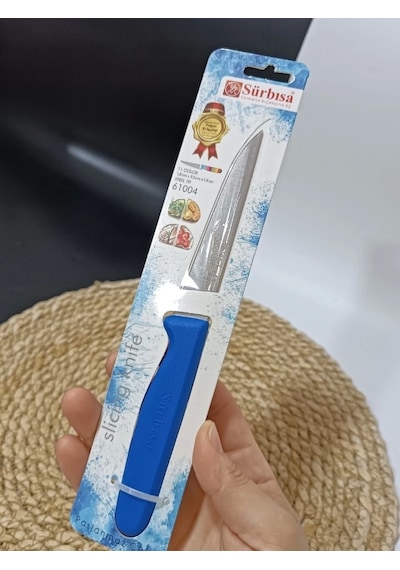 Sürmene 61004 Mutfak Bıçağı 9,50 Cm Koyu Mavi Çok Renkli