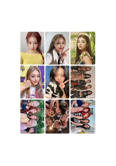 Itzy Grubu N0 3 -kpop- 9 Lu Fotokart Seti