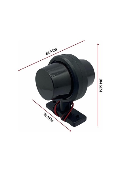12v-24v Takoz Lambası Küpe Tip Füme Cam Kırmızı-sarı Ledli