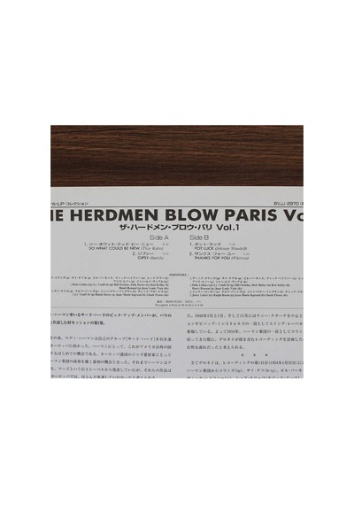 The Third Herdmen The Third Herdmen Blow In Paris Vol. 1 10'' Plak