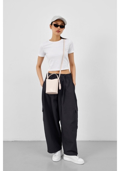 Shule Bags Amore Minimal Çapraz Çanta Krem