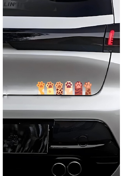 Kedi Pençesi Araç Sticker Seti 40X8 Cm