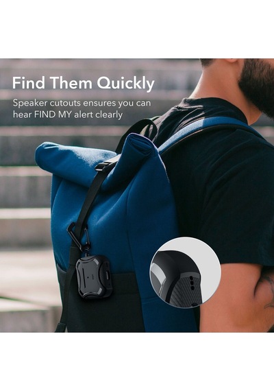 Apple AirPods Uyumlu Pro / Pro 2 Kılıf - Cyber Armor Tough Halolock Magsafe Kılıf