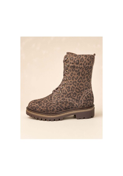 37brandshoes Leopar Desen Süet Deri Bilek Bot Çok Renkli Çok Renkli