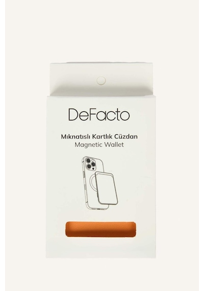 Defacto Magsafe Unisex Suni Deri Turuncu Kartlık I6568axnsog34 Turuncu-og34