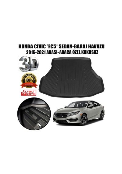 Honda Civic Fc5 Bagaj Havuzu Sedan 2016-2021 Arası