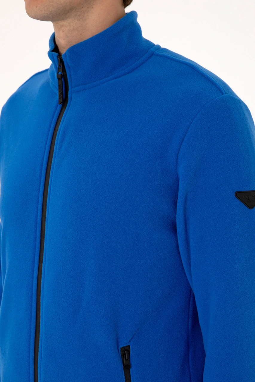 U.S. Polo Assn. Erkek Regular Fit Saks Polar Örme Hırka 50313779-VR032