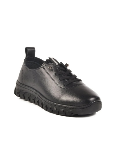 Voyager 9050k Kadın Siyah Deri 36-41 Casual Ayakkabı Siyah