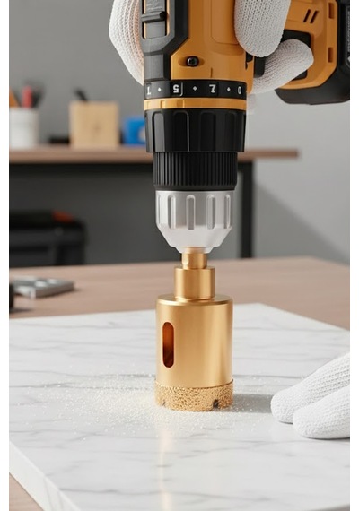 Thentech 33mm Elmas Mermer Granit Fayans Delici Aparat Matkap Ucu Profesyonel Dayanıklı