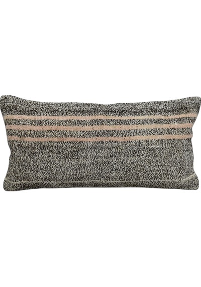 Zehra Abla Halı Yeni El Dokuma Dekoratif Lumbar Kilim Kırlent Yastık Kılıfı 6618 Çok Renkli