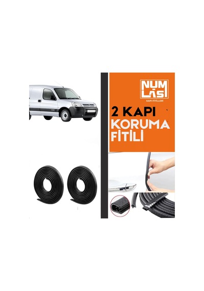 Citroen Berlingo Panelvan 1996-2007 İki Kapı Koruma Fitili Siyah Renk Numlas-a Kalite-nm2691