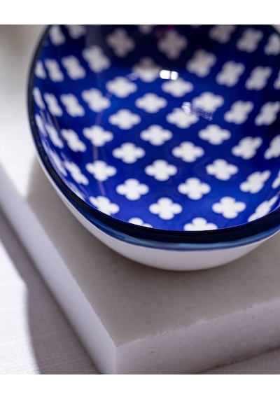 Madame Coco Reve Bleu Raye Oval Tabak - 22 Cm - Mavi/beyaz 8684427225820 Çok Renkli