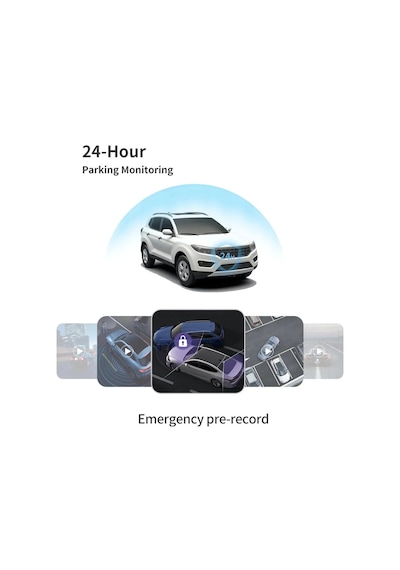 Protap M1 360 Derece Çift Kanallı Araç İçi Kamera 1440p Kayıt, 25mp Çözünürlük Ve Gps