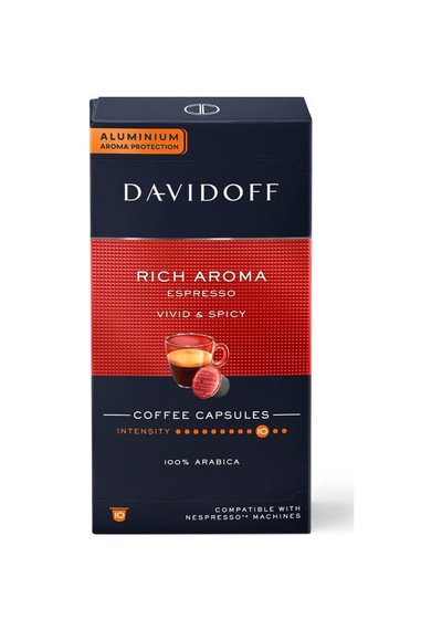 Davidoff Rich Aroma Espresso 10'lu Kapsül Kahve Nespresso Uyumlu
