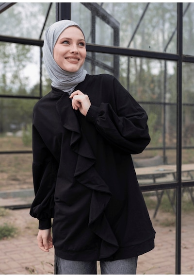 Mayovera Tesettür Eşofman Üstü - Fırfır