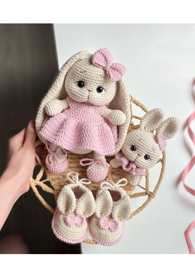 Amigurumi Tavşan 3 Lü Set