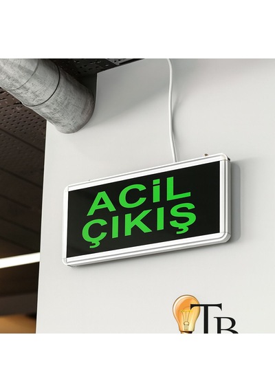 Venso Acil Çıkış Işıldak Led Exit Tabela Çift Yönlü Acil Aydınlatma Armatürü 2 Adet 2 Adet