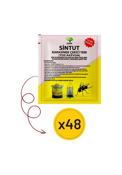 48 Adet 25 gr Sintut Karasinek Tuzağı için Çekici Yem | 1200 Gr.