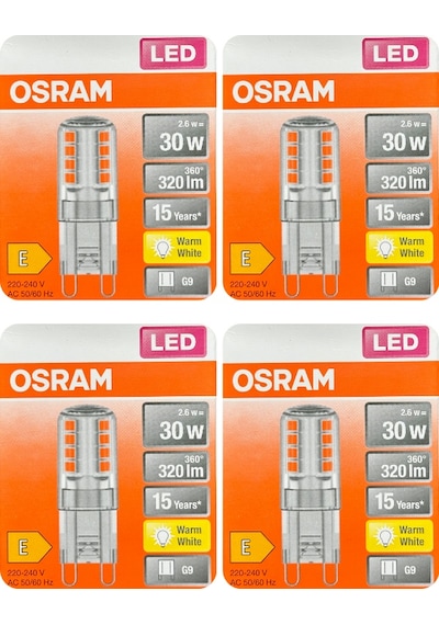 Osram 2,6w 30w 2700k Sarı Işık G9 Duylu Led Kapsül Ampul 4 Adet