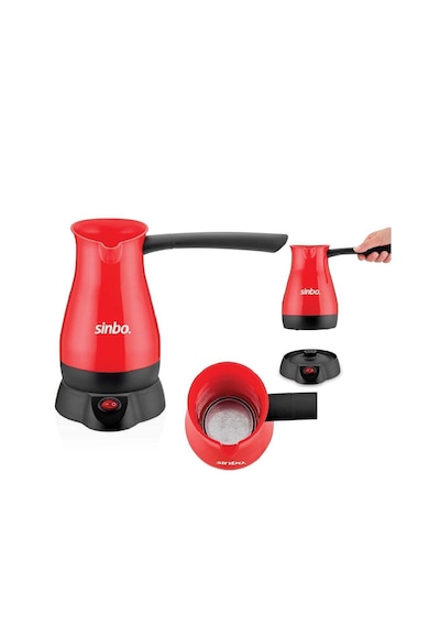 Elektrikli Cezve Pls. Türk Kahve Makine Çelik Gizli Rezistans 700w 5 Fincan - 400ml Scm-2948