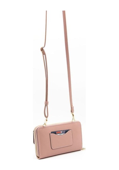 Silver Polo Sp921 Kadın Telefon Çantası Monogram Pembe-somon