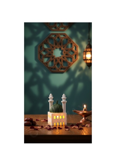 Cami Temalı Işıklı İslami Dekor Ramazan Ayına Özel Aydınlatma Cami - 835880854