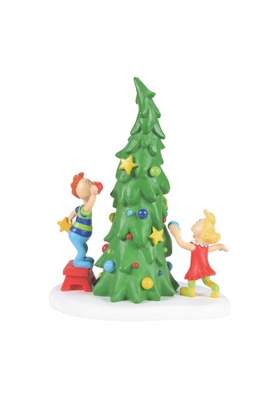 Department 56 Dr. Seuss The Grinch Village Accessories Whoville Noel Ağacı Figürü, 10 Cm, Çok Renkli Diğer