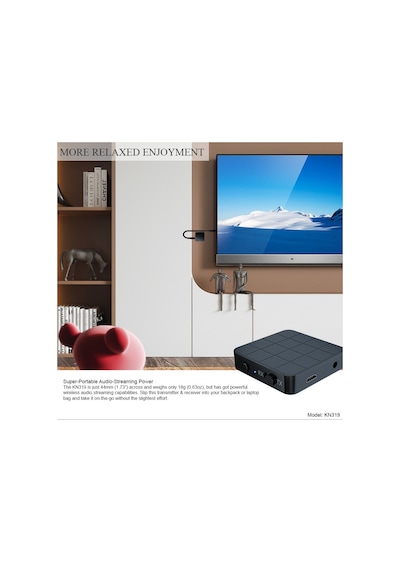 Tm-Bt48 Şarjlı Bluetooth 5.0 Ses Müzik Alıcı Verici Adaptör