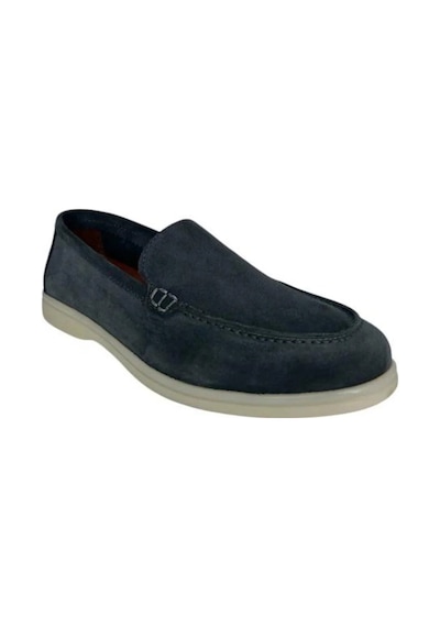 Kemal Tanca 852 661 Erkek Hakiki Deri Loafer Ayakkabı Mavi