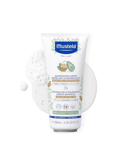 Mustela Detangling & Nourishing Cream Shampoo Kolay Tarama Sağlayan Şampuan 200 Ml 299942