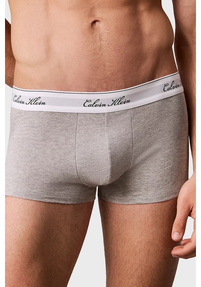 Calvin Klein Pamuklu Logolu 3 Pack Boxer Lv00nb46074kj Erkek Boxer Lv00nb4607 4kj Siyah-gri-lacivert