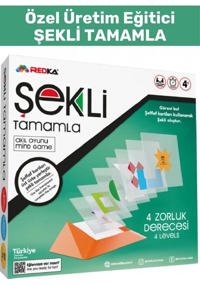 Özel Seri Görsel Algı Odaklanma Problem Çözme Becerisi Geliştirici Eğlenceli Şekli Tamamla Oyunu
