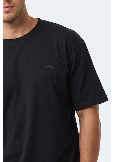 Slazenger Kodex Erkek Oversıze Siyah Tişört