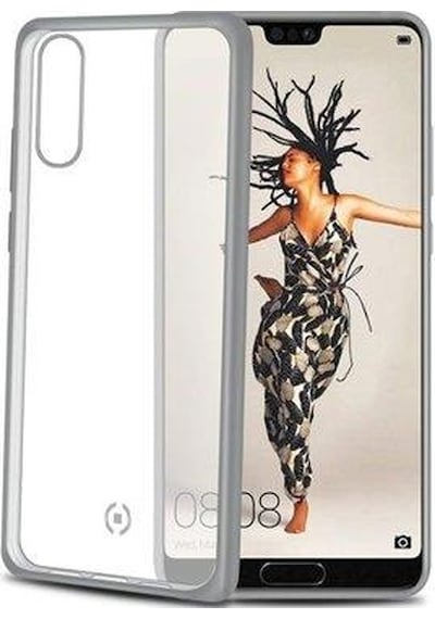 Celly Lasermatt P20 İle Uyumlu Gümüş Kılıf Gümüş