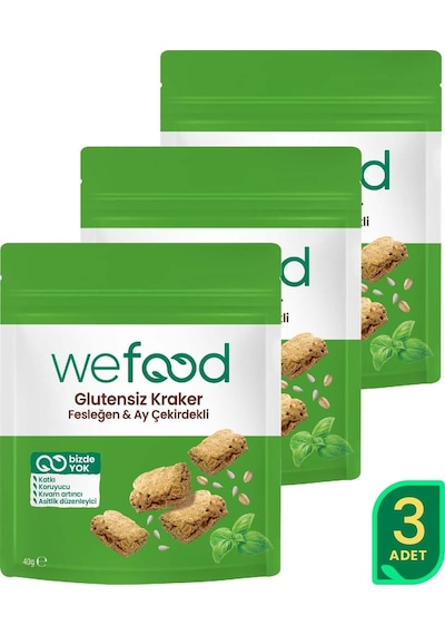 Fesleğenli Kraker 40 Gr 3'lü 40 G