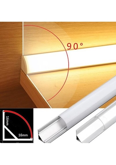 Ledesis Bombe Difüzörlü, Köşe Bar Led 24v 4000k 100cm