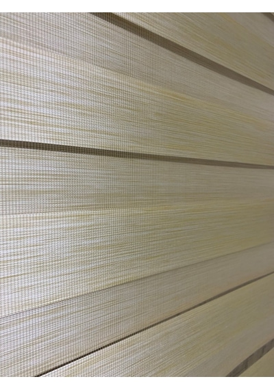 Krem Renk Bambu Zebra Perde (Etekli)