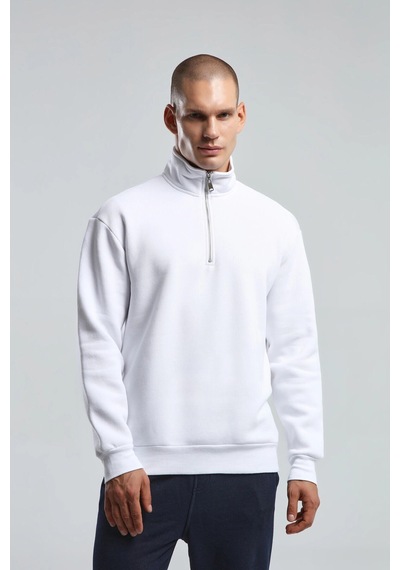 Benmanaj Erkek Antrasit Sweatshirt - Beyaz Beyaz