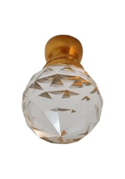 Kristal Tekli Gold Ayak 10 Mm Kulp / 6 Adet Altın